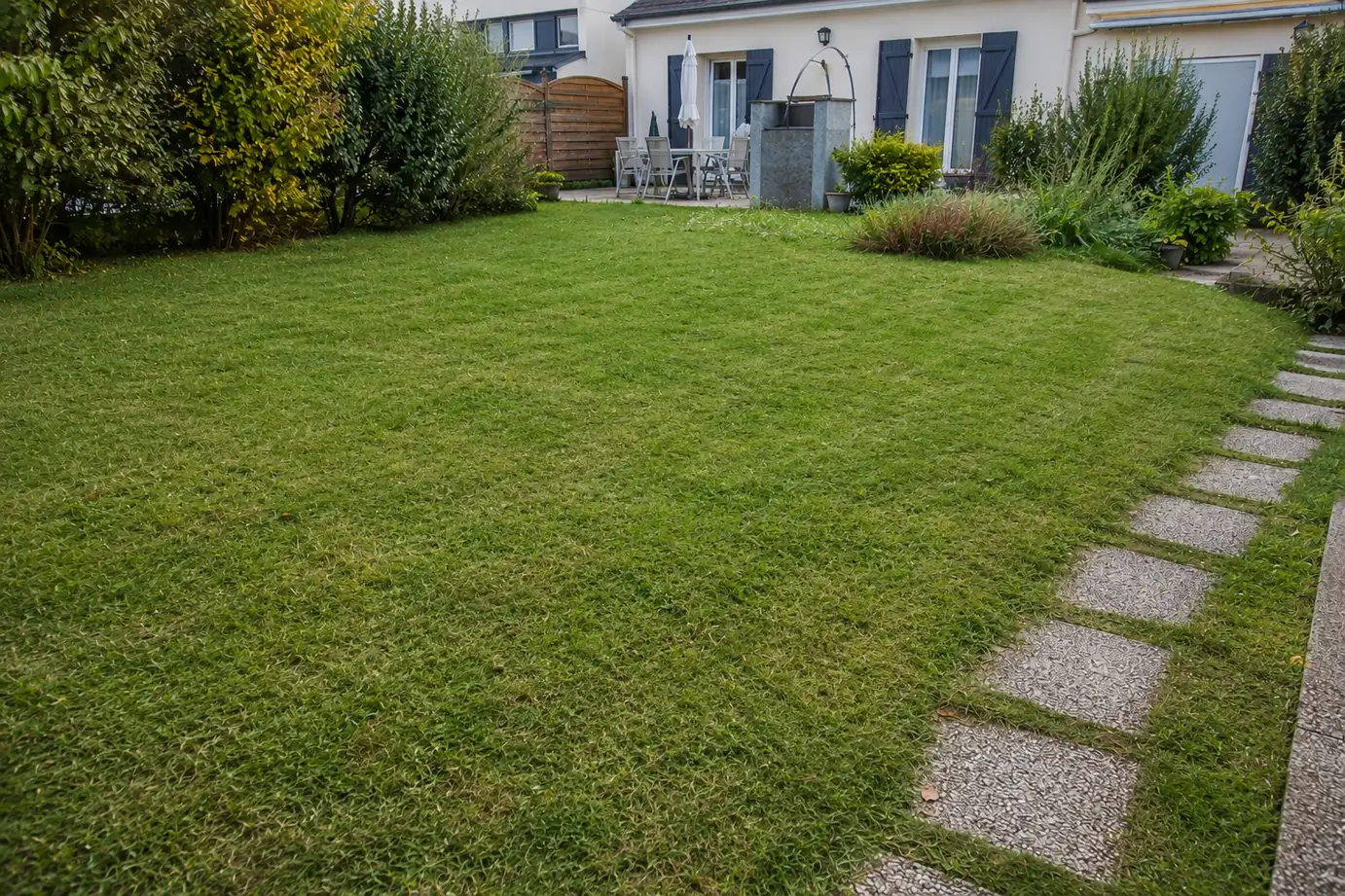 Pelouse après tonte