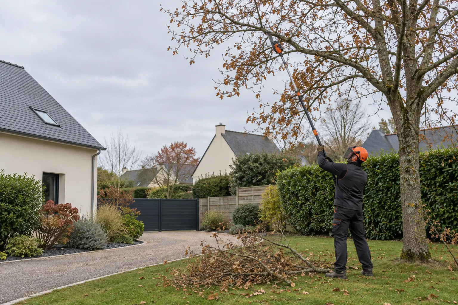 Élagage d'arbre de jardin à Rennes